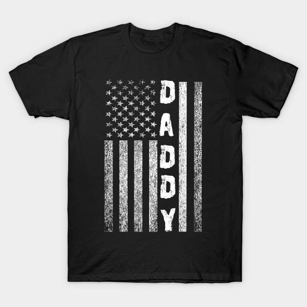 American Dad Best Father's day DADDY US flag American Flag DADDY Mens patriotic T-Shirt by Adolphred